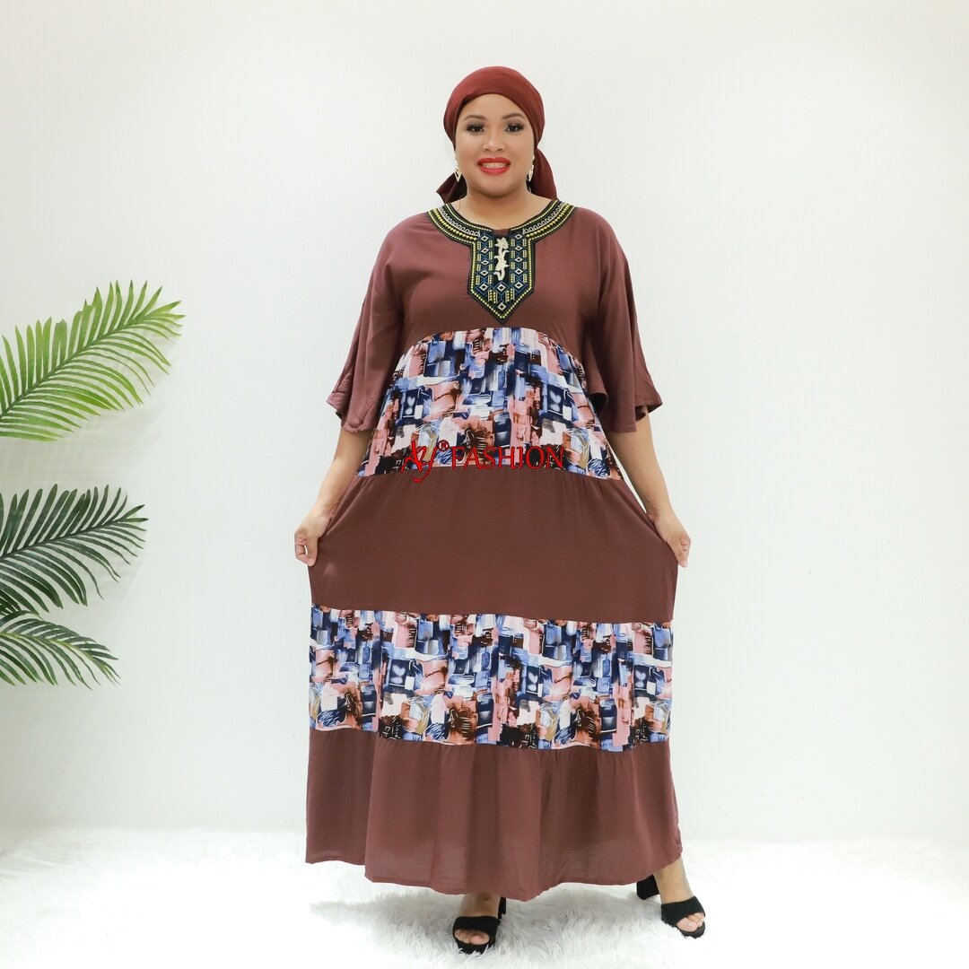 Vêtements africains Abaya Tags New Style Ay Fashion BLC40707-1F Cameroun Caftan Kaftan