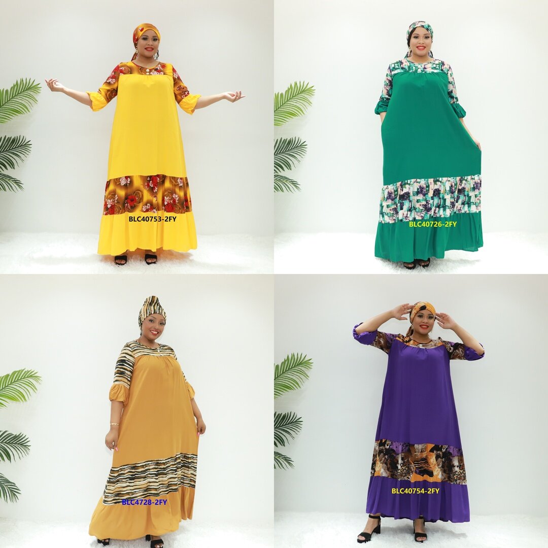 Afrikanische Kleidung Äthiopische Kleidung Liebe Sahara BLC40753-2fy Nigeria Abaya Dera