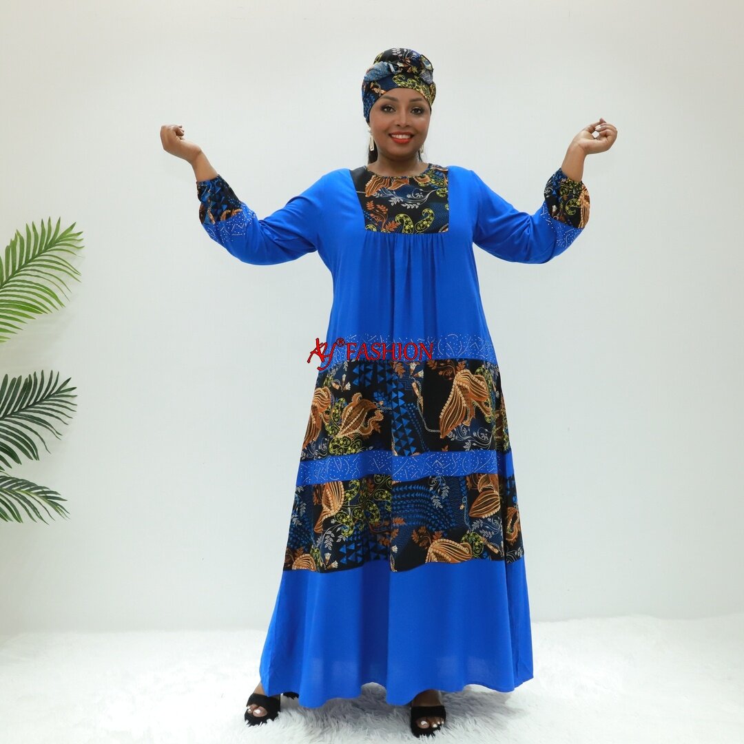 Vestidos africanos abaya casaco estilo BLC40796F Tanzânia Vestido muçulmano Caftan