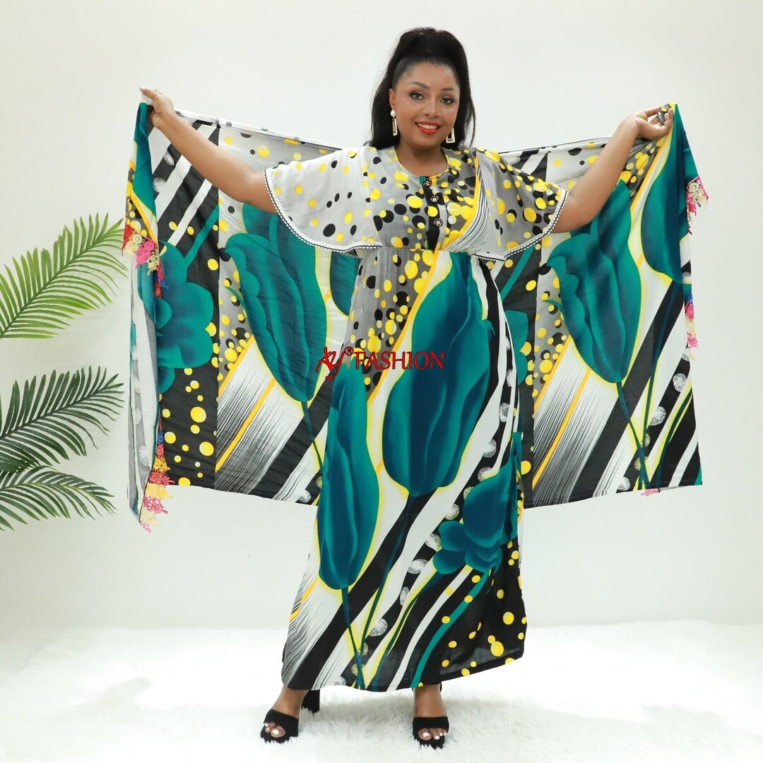 Ropa de África Abaya Capas Amor Sahara KT1189-347BS47 Vestido musulmán de Ghana Dashiki Vestido