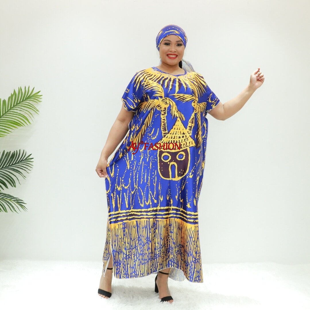 Ropa de África Sayin Abaya Ay Fashion SD149-1F Ghana Kaftan Dashiki Vestido