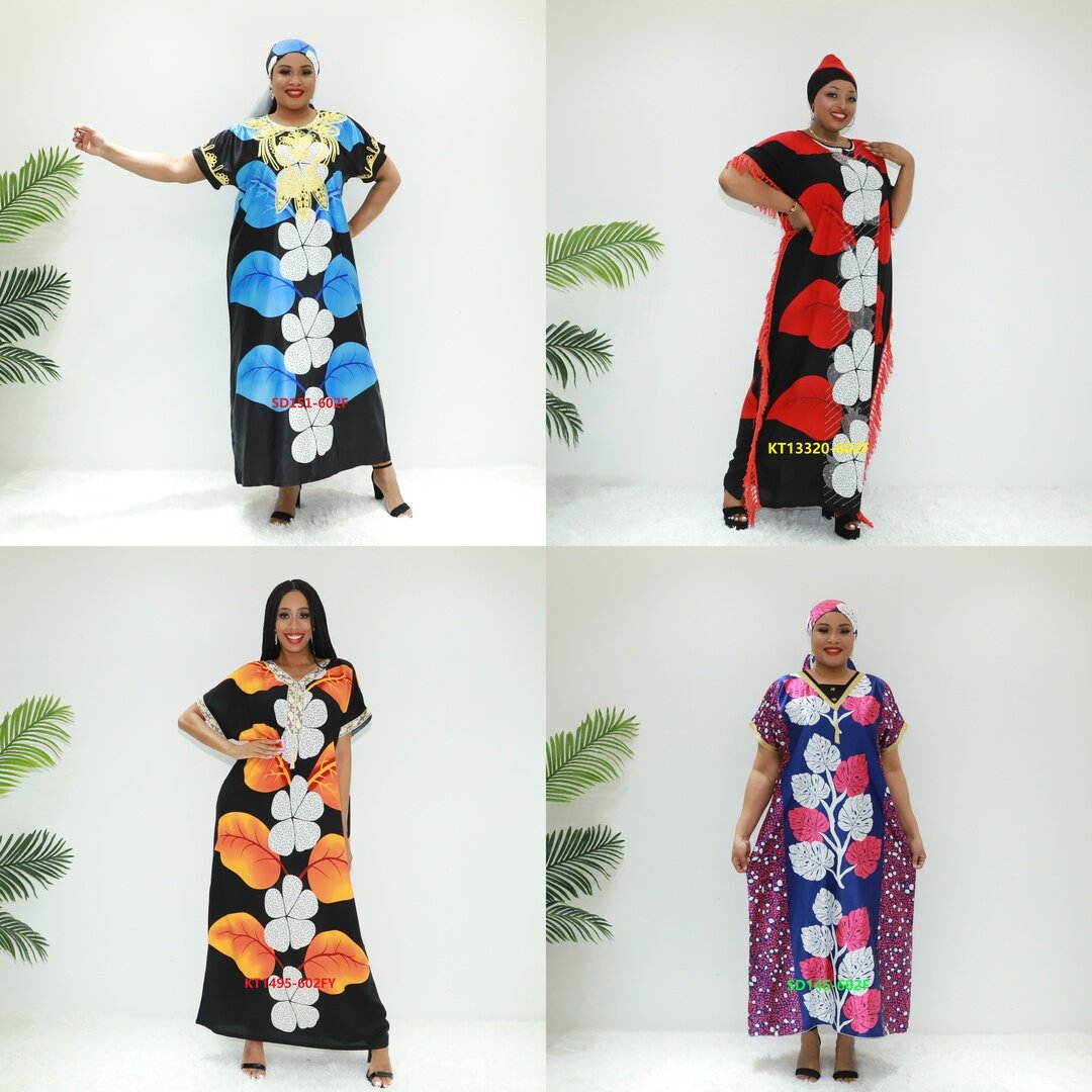 Robes africaines à double ton Abaya SD151-602f Congo Kaftan Dashiki robe