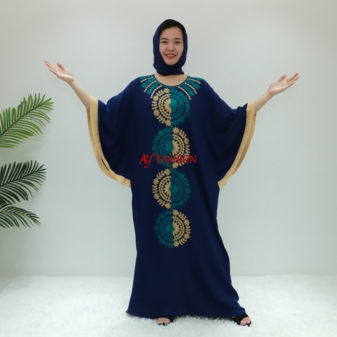 Muslimah Vestido abaya a granel sta2683f abidjan kaftan África vestida impresa