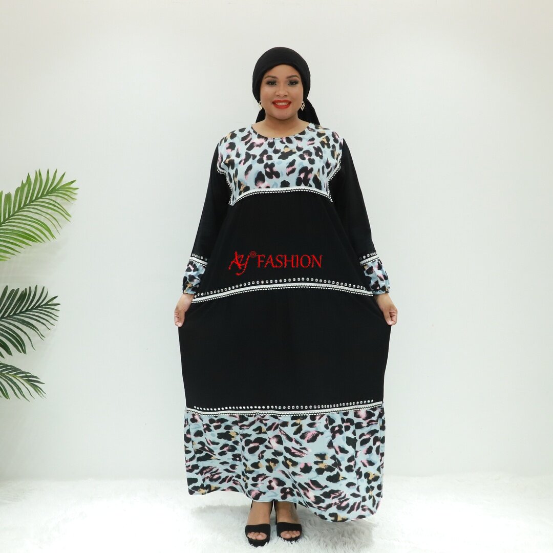 Африканские платья Boubou Bella Bella Sta2692f Танзания Мусульманское платье Бубу