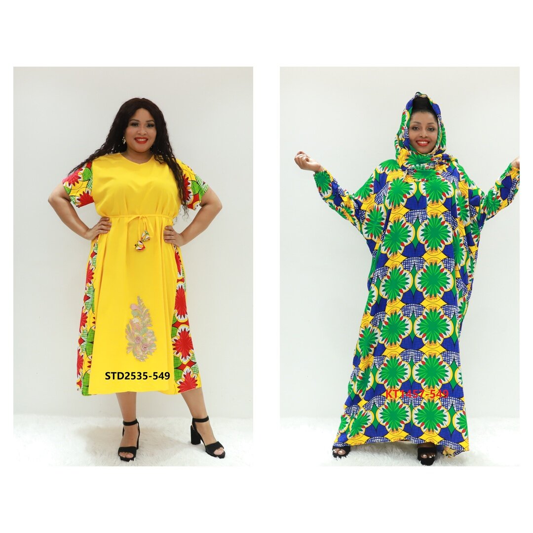 Afrique Vêtus Abaya Preta Ay Fashion Std2535-549 Abidjan Abaya Dashiki Robe