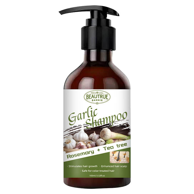 YOUR LOGO Garlic Shampoo Nourish and Rejuvenate Your Natural Hair Strengthening and Moisturizing Damaged Hair