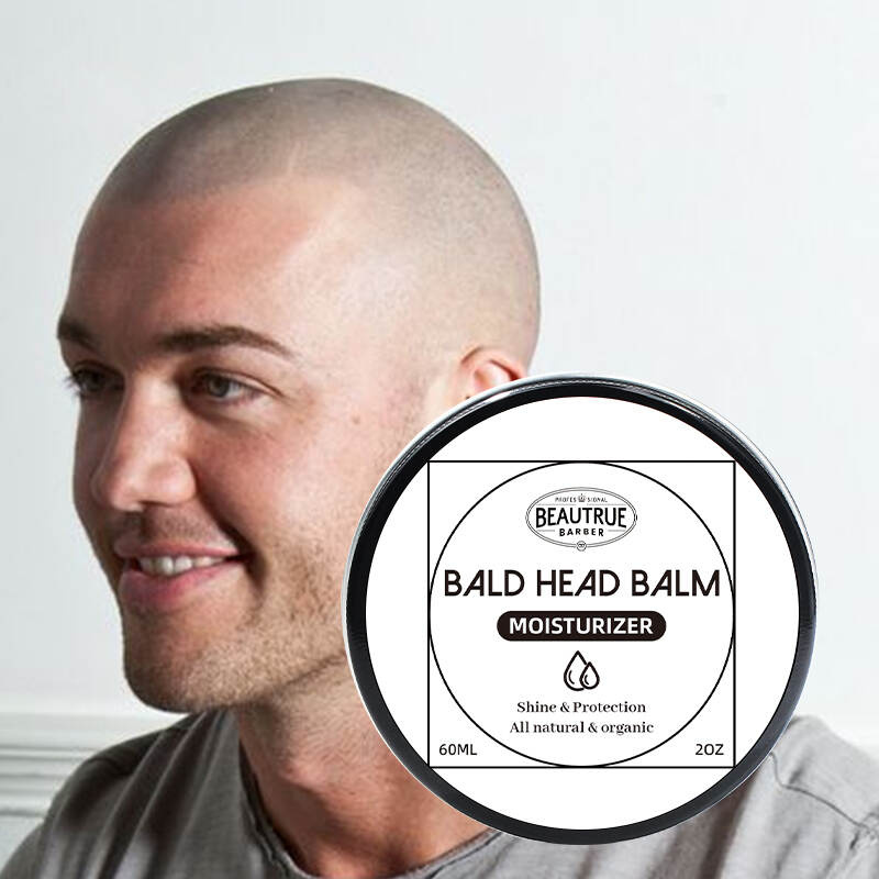 YOUR LOGO Bald Head Balm Non-Greasy Scalp Natural Moisturizer for Bald Heads