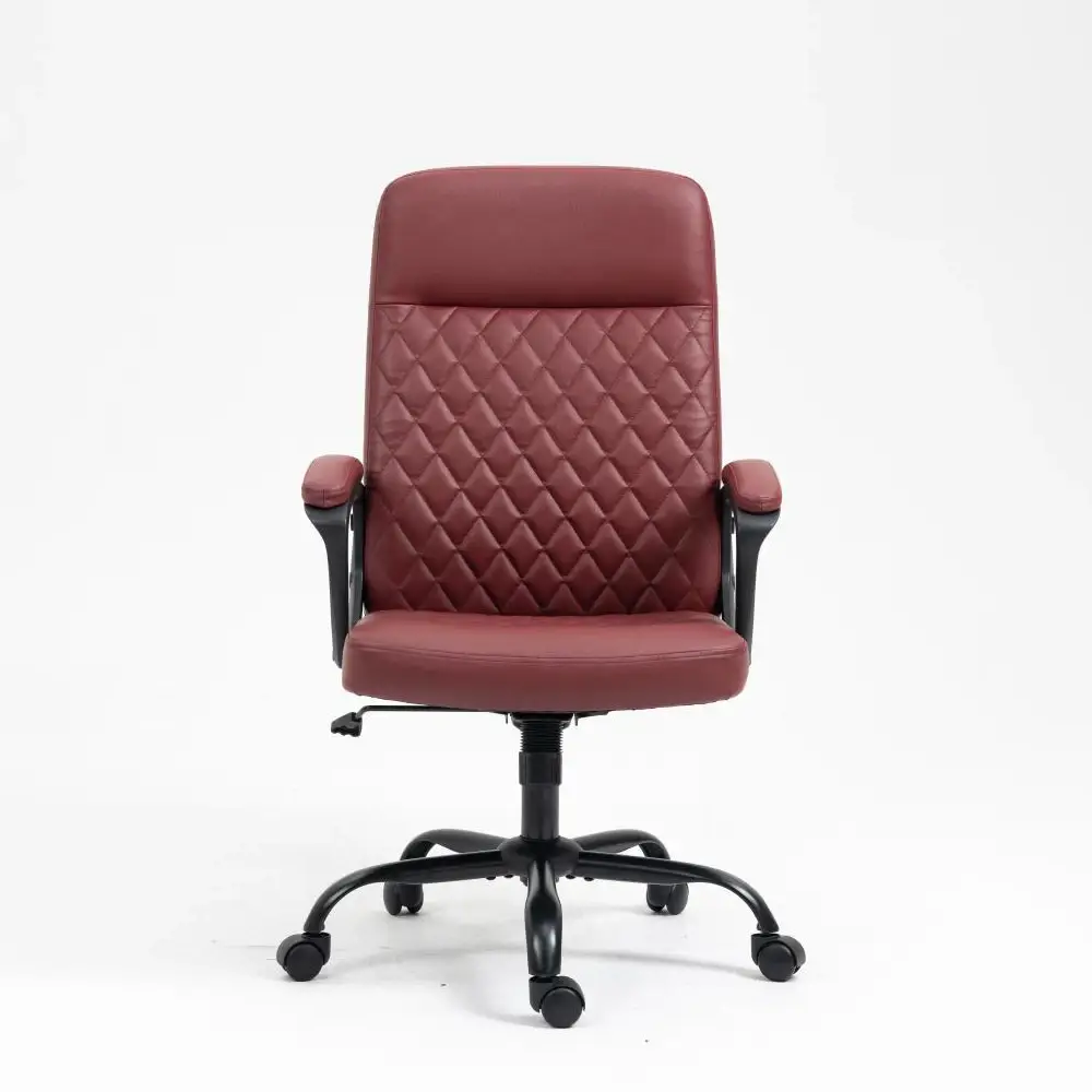 Exploring the Elegance of High Back Traditional Tufted Burgundy Leather Executive Office Chair