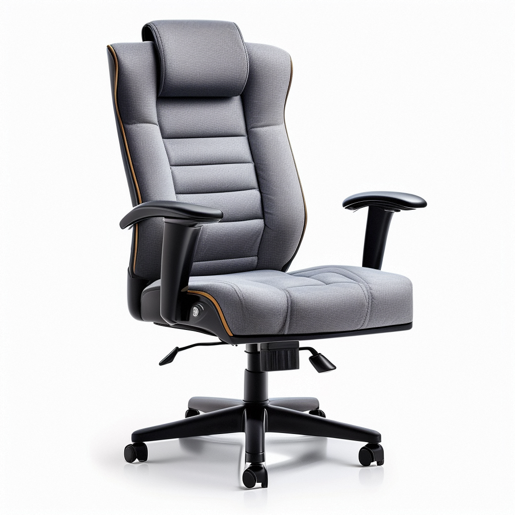 The Ultimate Comfort and Style: Fabric Upholstered Executive High-Back Swivel Office Chair