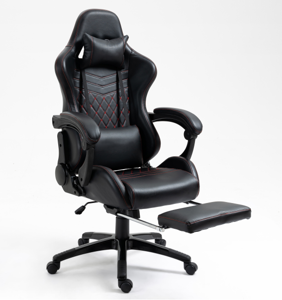 gaming chair with detachable pillows