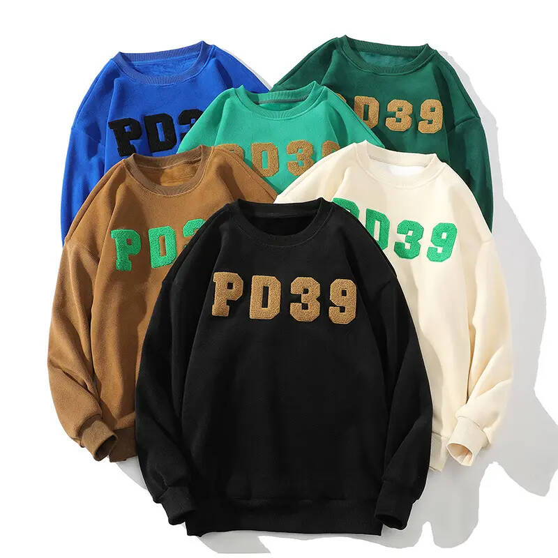 Printed Mens Sweatshirts and O-neck Vintage Men's Oversized Sweatshirts