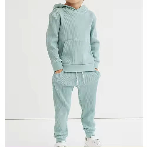 Cotton Teen Boy Clothes Long Jersey Set Sweat Shirt and Pant Set 2pic Baby Tracksuits Matching Kids Clothing Sweat Suit