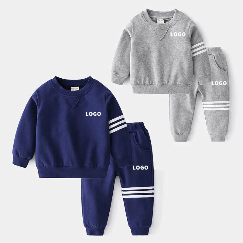 Children Clothes Boys Clothing Set Spring Cotton sweatshirt and jogger custom kids clothing