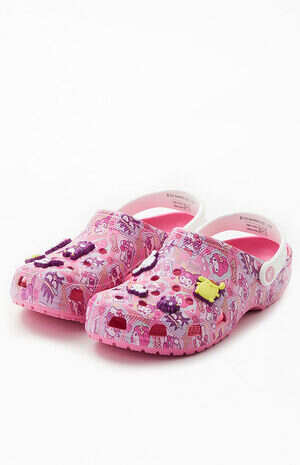 A Symphony of Style: Embracing Playfulness with Pink Crocs and Hello Kitty Charms