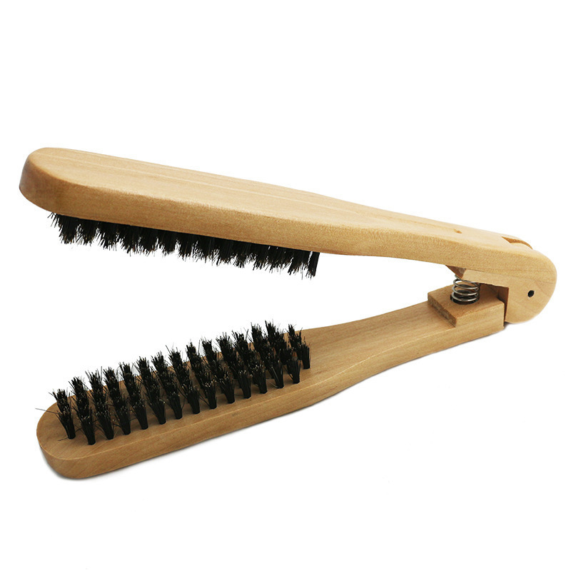 Wooden hair brush