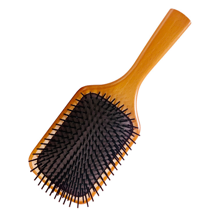 Wooden hair brush