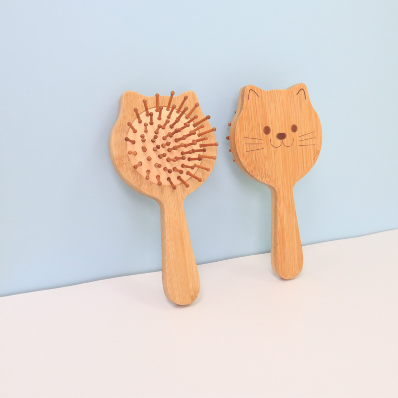 Wooden hair brush