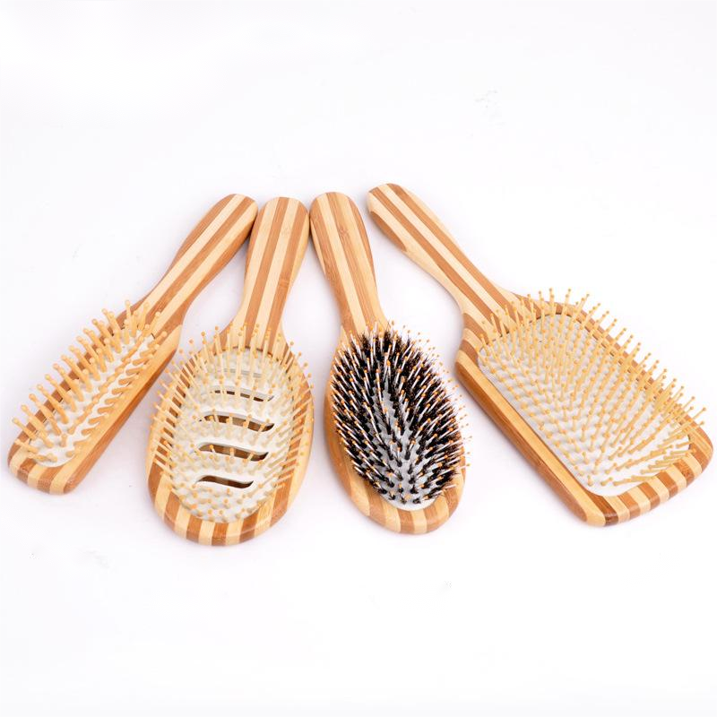 Wooden hair brush