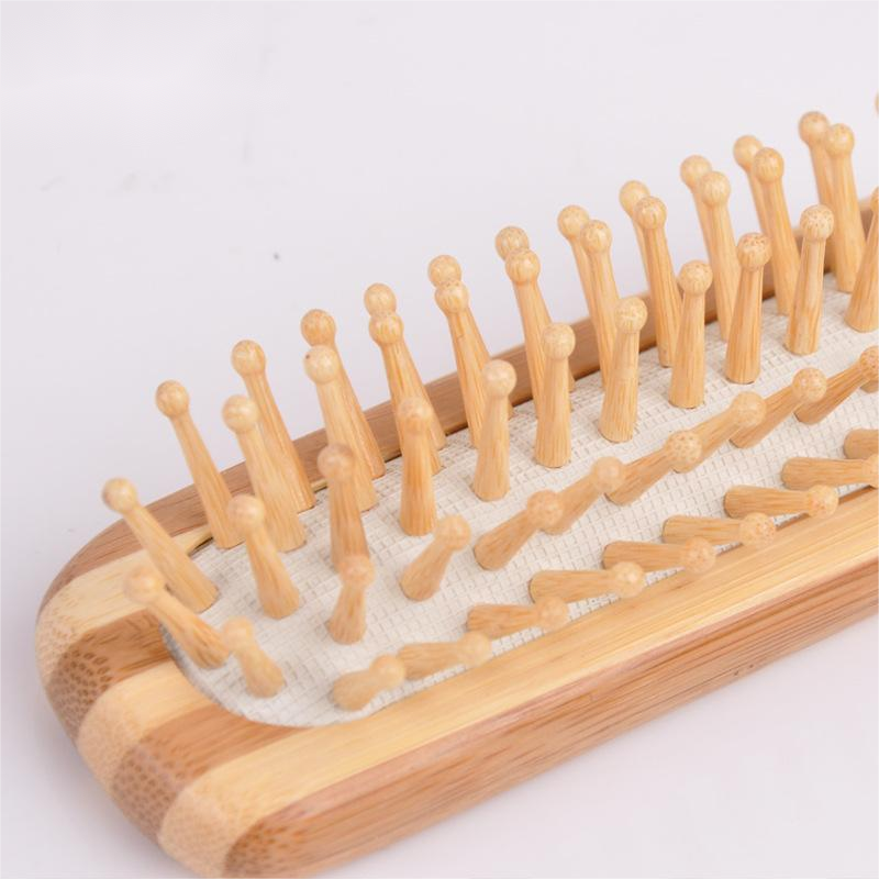 Wooden hair brush