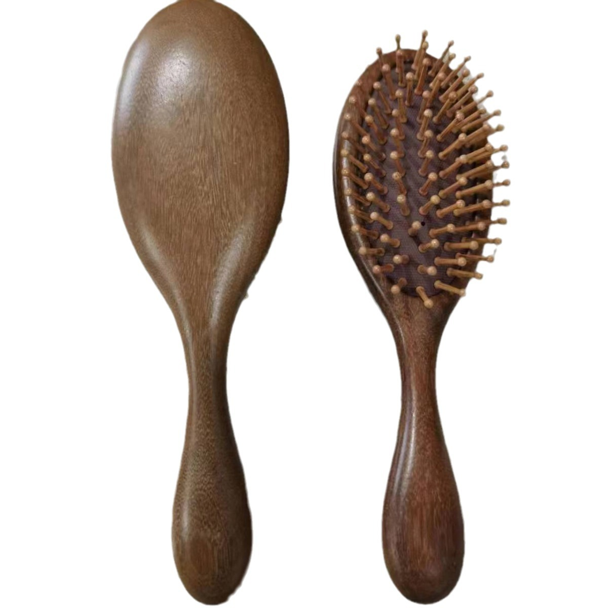 Wooden hair brush