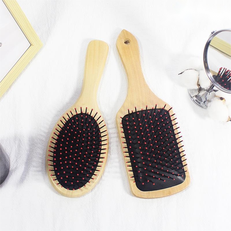 Wooden hair brush