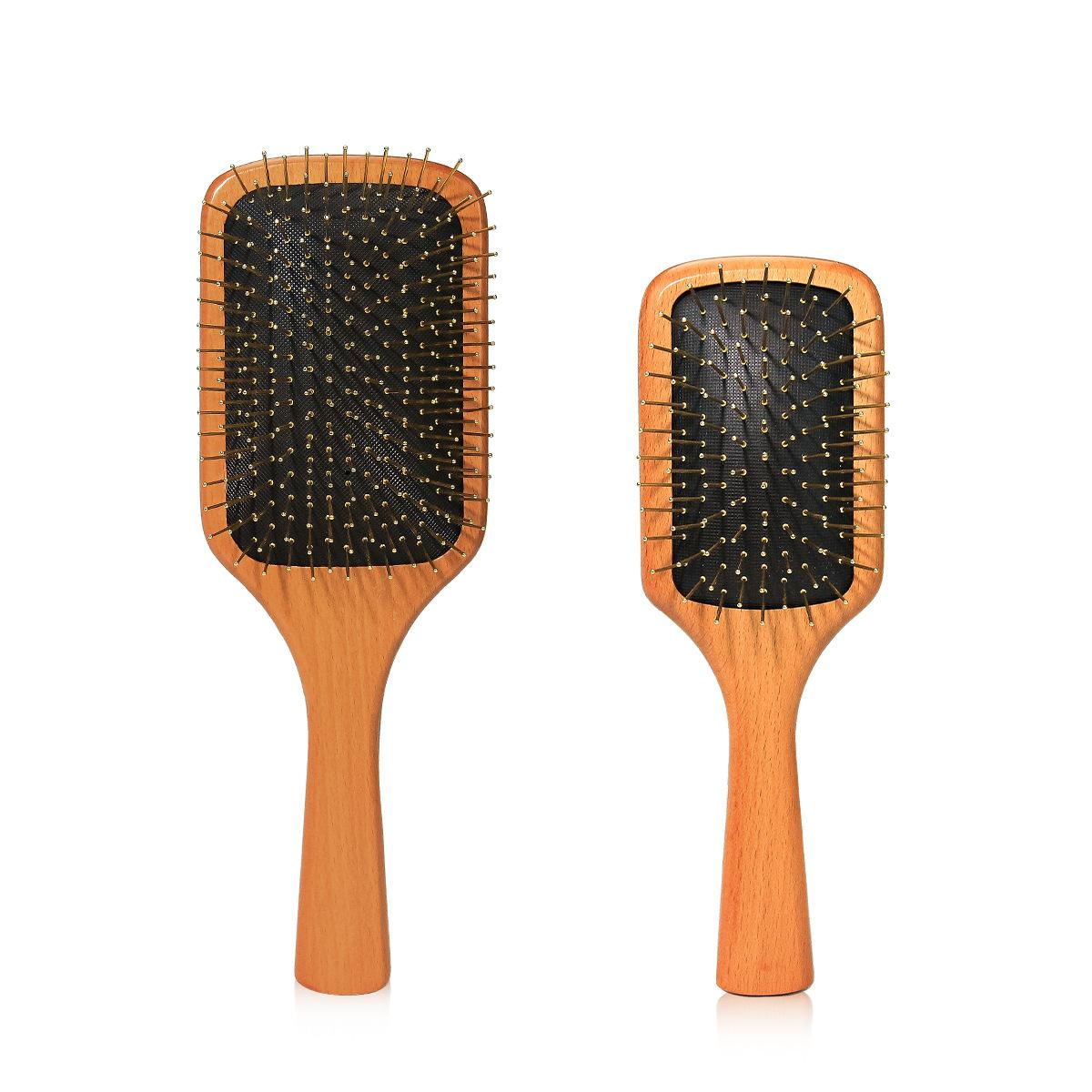 Wooden hair brush