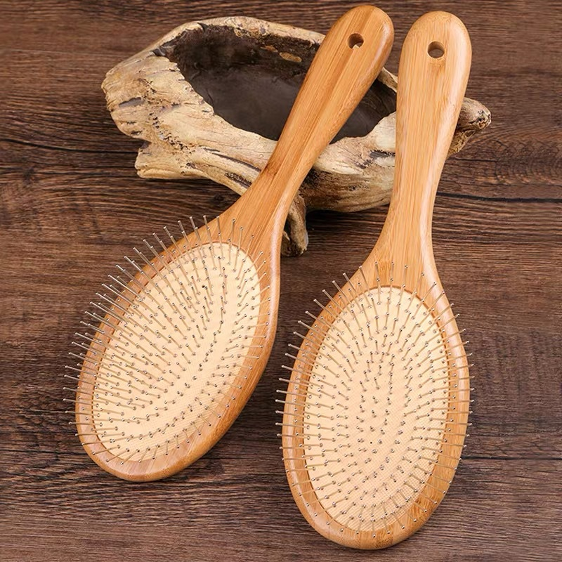 Wooden hair brush