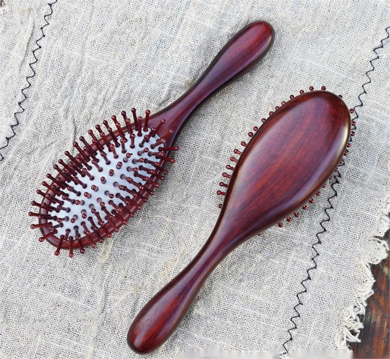 Wooden hair brush