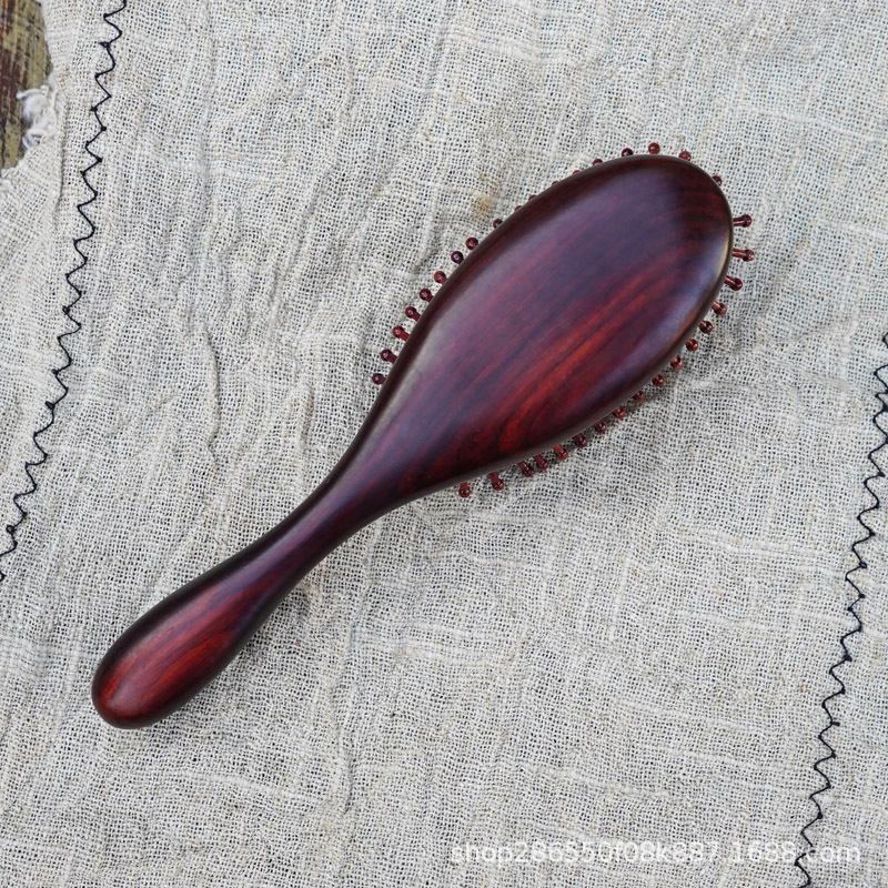 Wooden hair brush