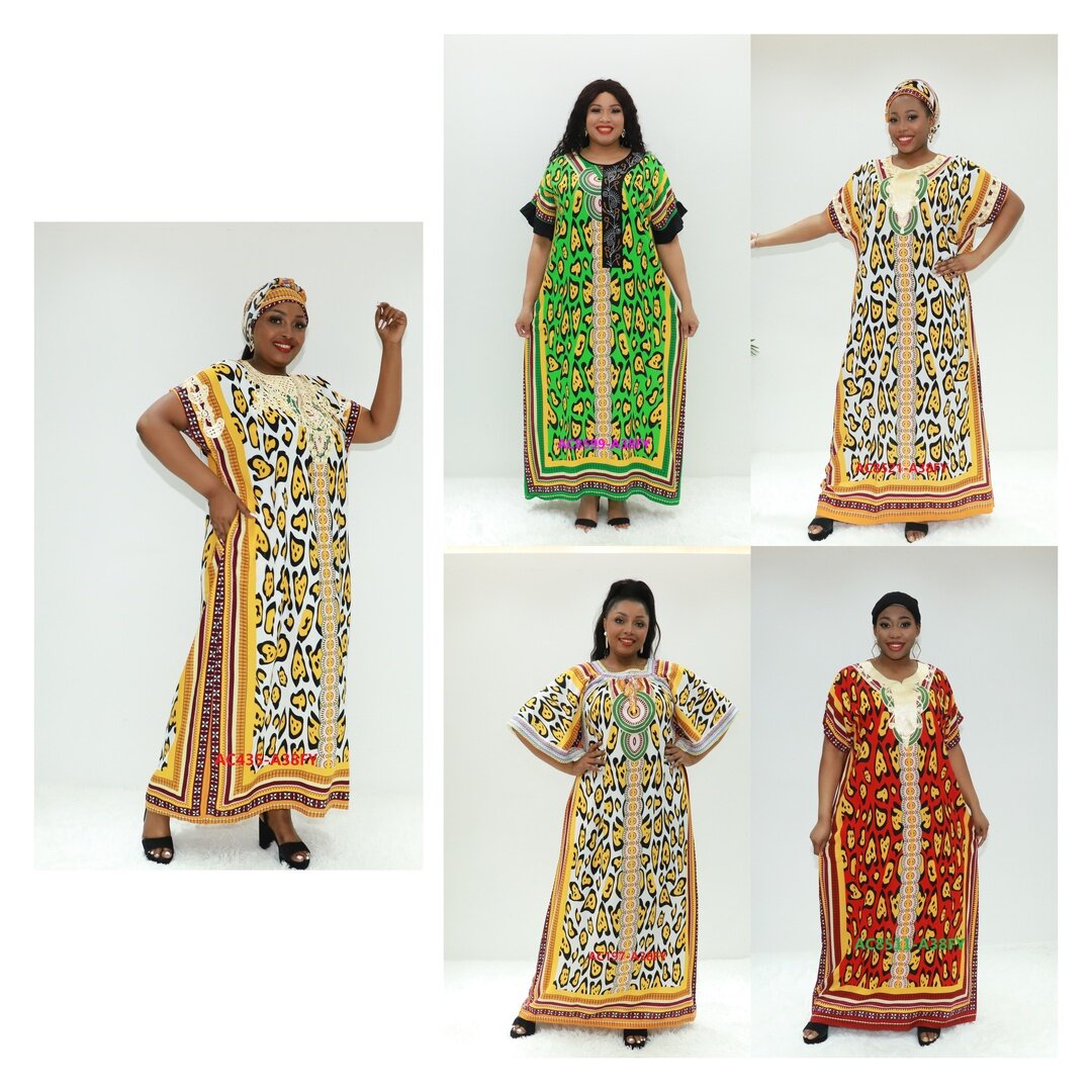 muslimische Kleidung Sommer Abaya Ay Fashion AC435-A38fy Ghana Caftan Dashiki Kleid