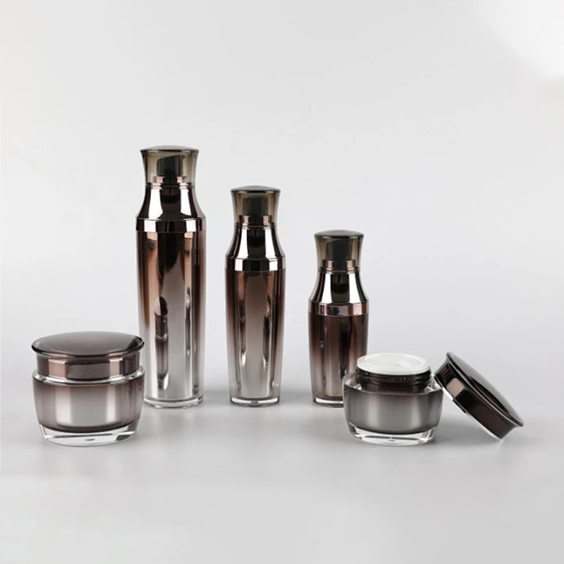 Black gold glass set bottle