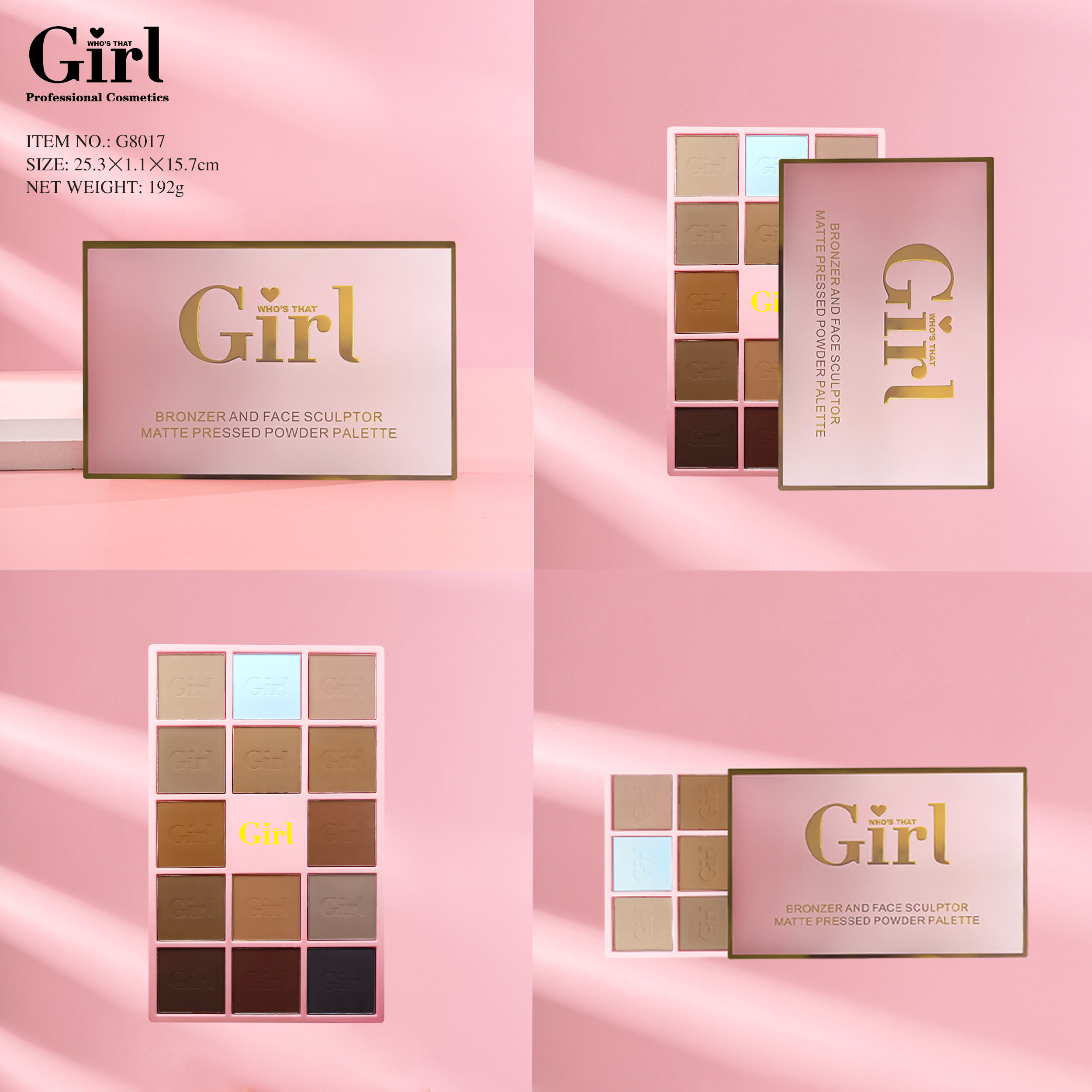 Who's That Girl Bronzer14 Colors Contour Palette