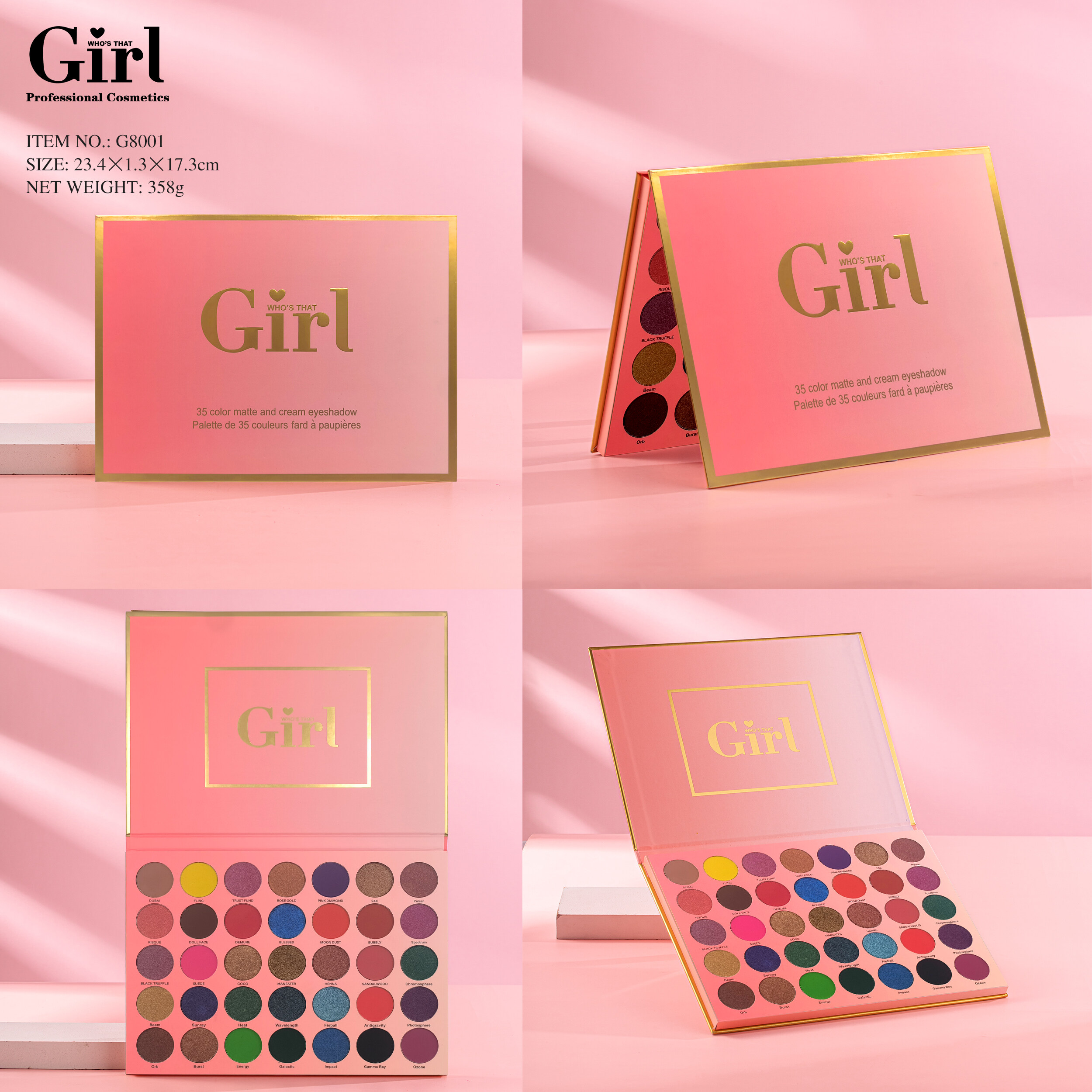 Who's That Girl 35 Colors Eyeshadow Palette