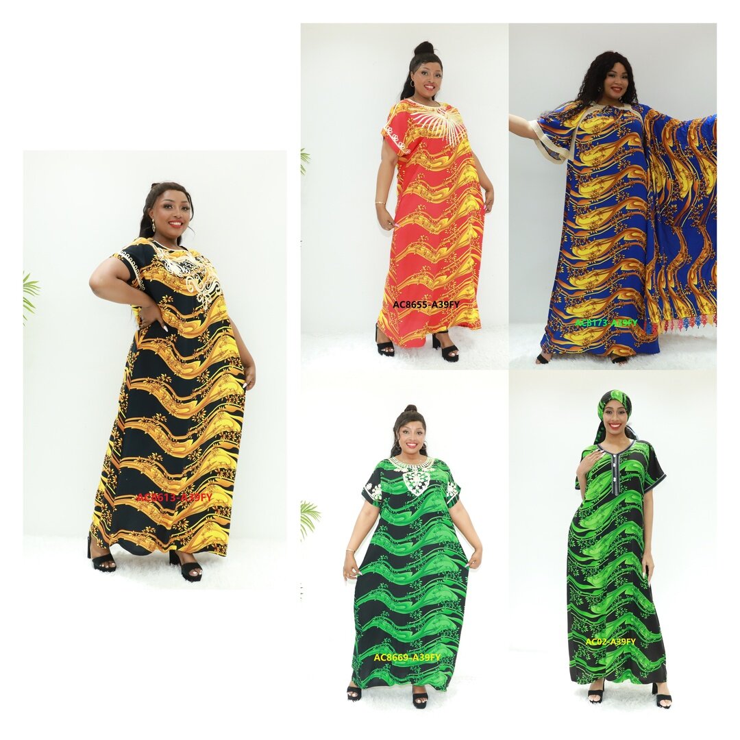 roupas étnicas Organza Tabaya AMO SAHARA AC8613-A39FY GHANA BOUBOU CAFTAN