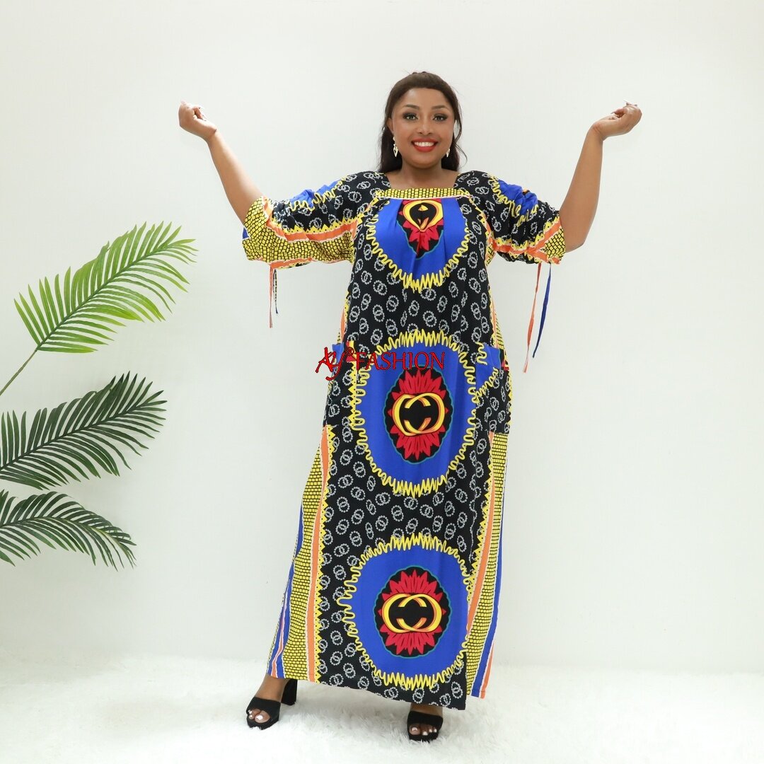 Africa Dress Abaya avec le hijab amour Sahara AC8625-A32FP Nigeria Abaya Dera