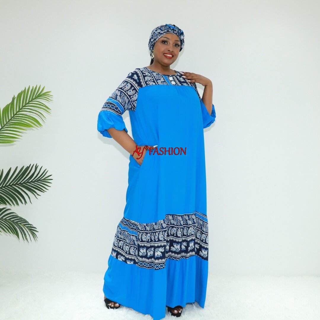 muslimische Frauen Kleid Anzug Kleid Liebe Sahara BLC40776f Tansania Kleidung Boubou