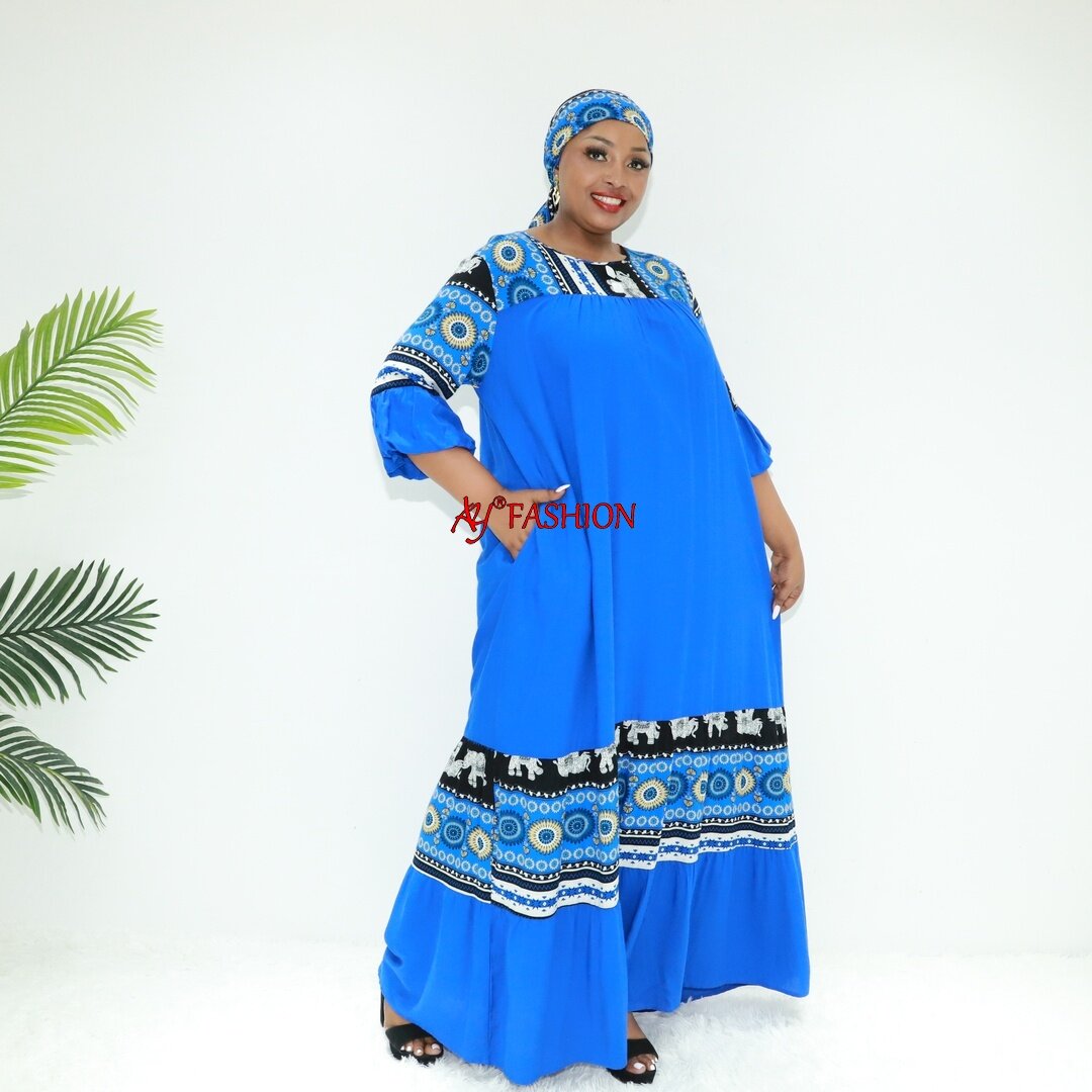 Мусульманские женщины одеваются Rayon Abaya Love Sahara BLC40780f Ghana Boubou Caftan