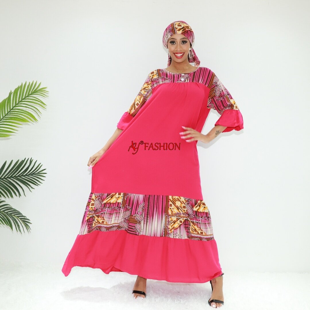 Islamic clothing handwork abaya AY Fashion BLC40810F Ghana clothing Africa printed dress