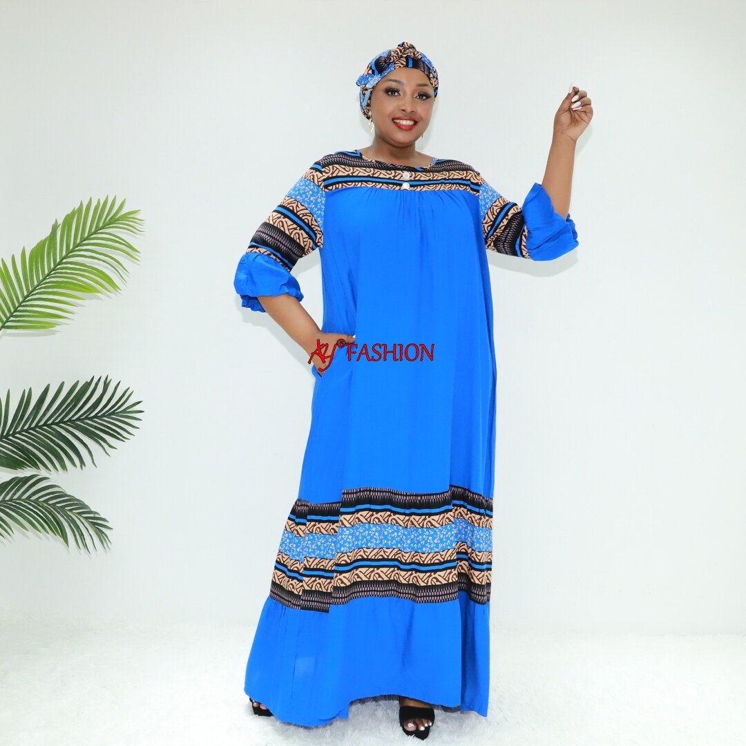 Vêtements islamiques robe de pelouse Love ethnique Sahara BLC4726-3fy Abidjan Clothing Dera