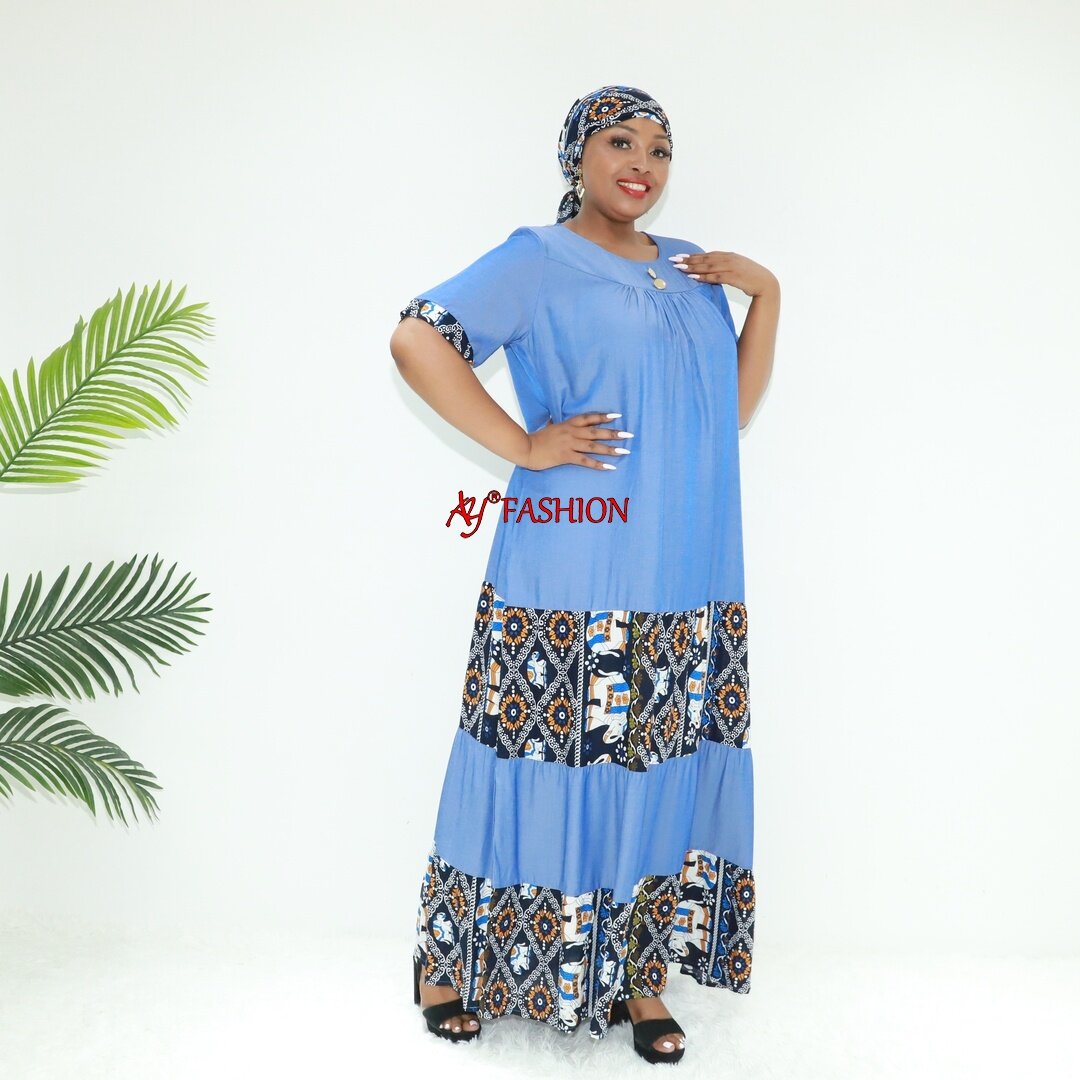 Femme Ethnique Wear Abaya avec des pierres BLN2208F CONGO Vêtements Dera