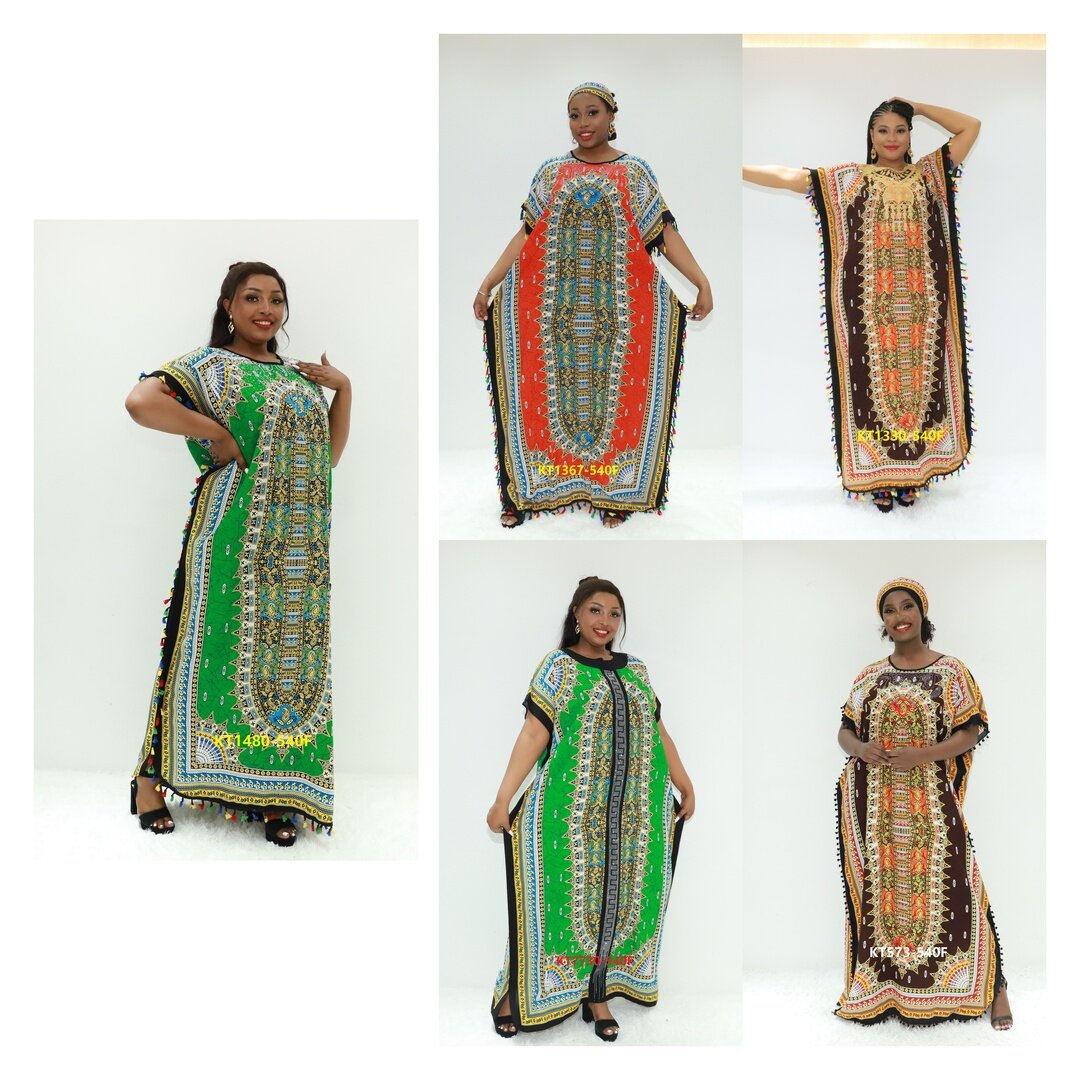 Africa Dress Umbrella Abaya KT1480-540f Abidjan Muslim Dress Dera