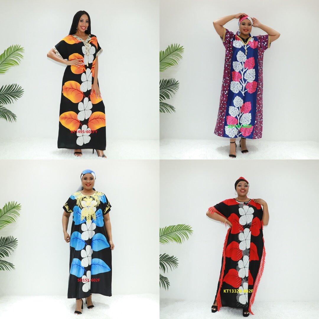 woman ethnic wear caftan maroc KT1495-602F Ghana boubou boubou