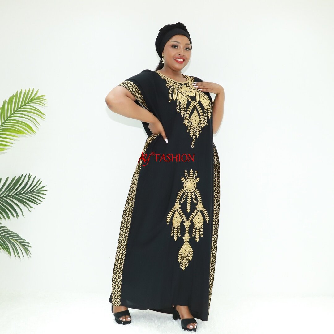 Vêtements africains Abayas Silk Dubai Love Sahara Sgc23977f Tanzania Vêtements Robe ethnique