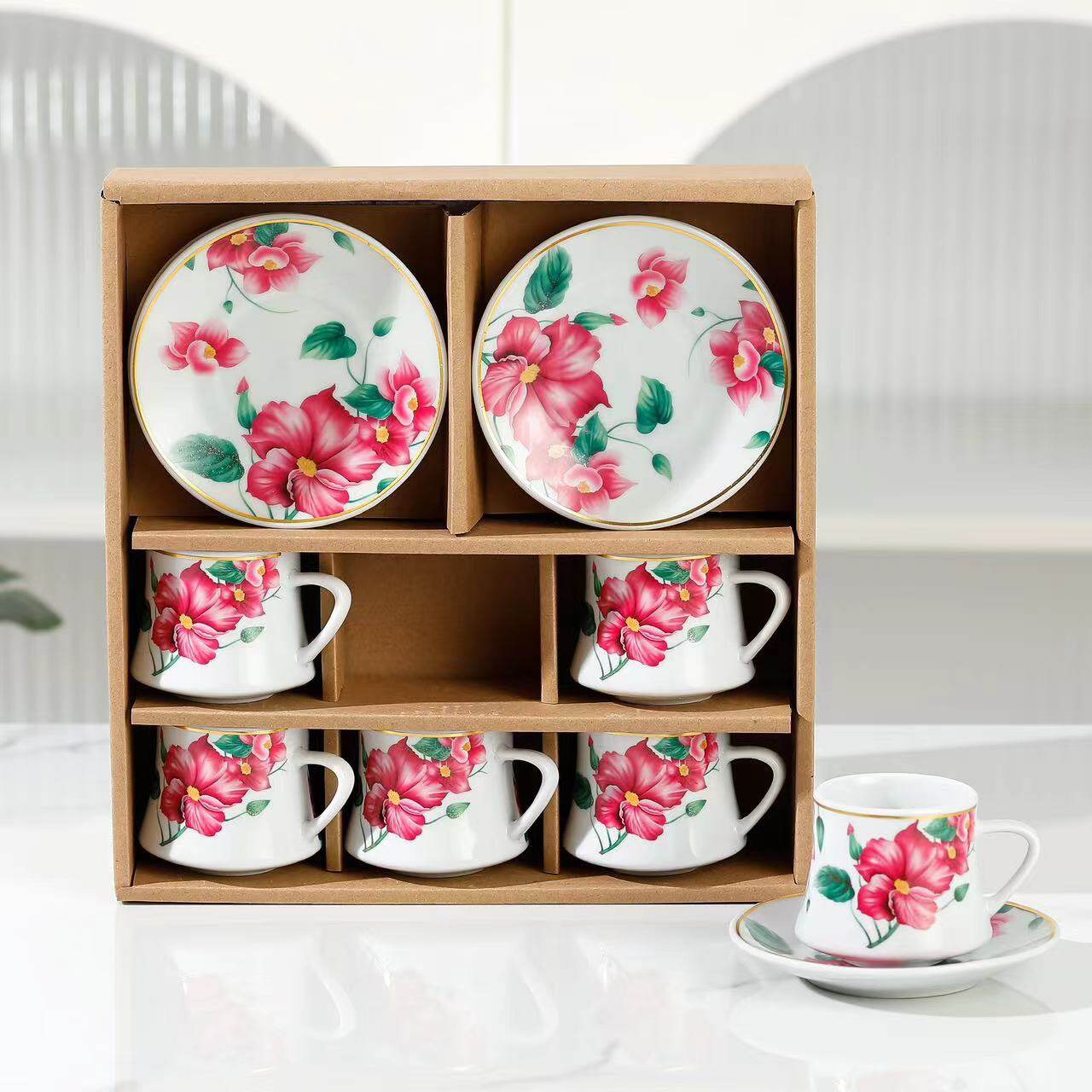 Factory Source Fancy Tea Cups Set of 6 for All Occasions