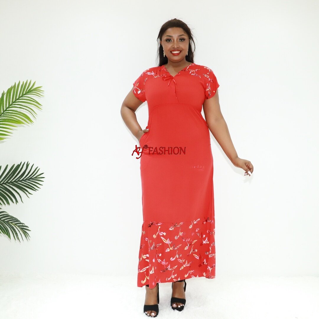 African clothing chiffon kaftan dress STA2679-1F Abidjan clothing Dera