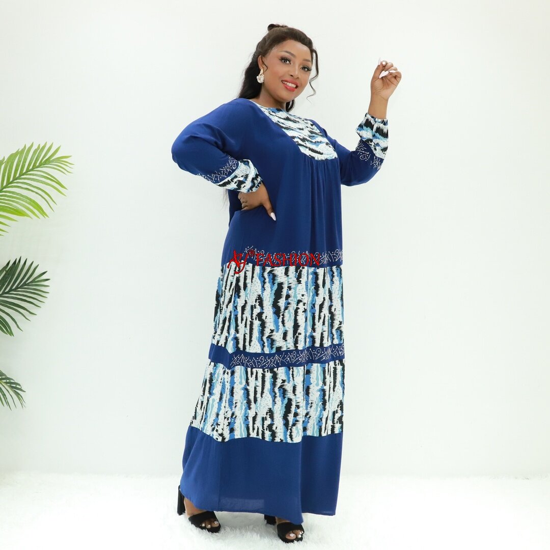 Roupas étnicas abaya 3 peças Conjunto Sta2690f Congo Clothing Dera