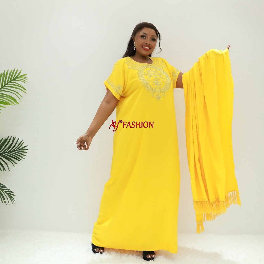 Islamische Kleidung Kaftan Plus Size STA2714F Kongo Mode Afrika gedrucktes Kleid