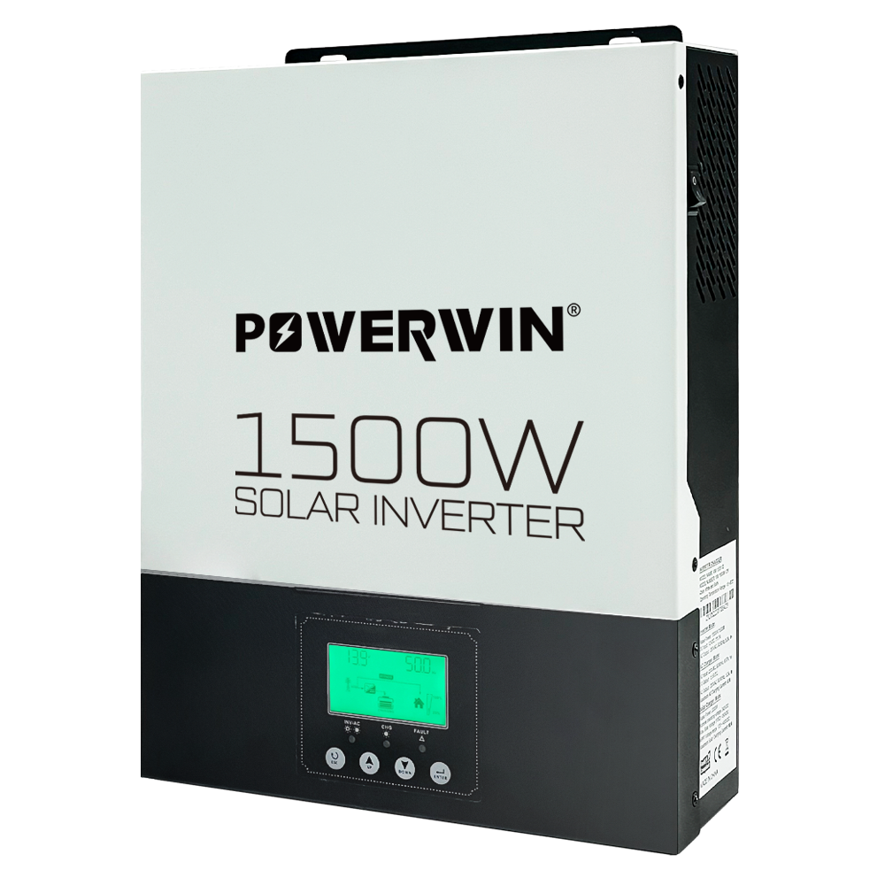 POWERWIN Hybrid Solar Inverter 1500W 90-430V 60A MPPT 80Amp Max Output, use for Lithium, lead-acid, LiFePO4 Battery Off-grid