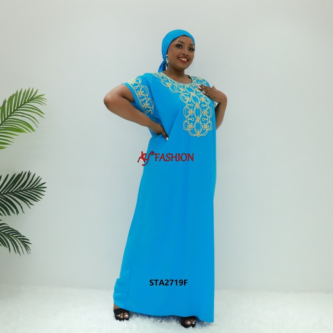 Africa dress dubai abaya black fabrics Love Sahara STA2719F Cameroon boubou abaya