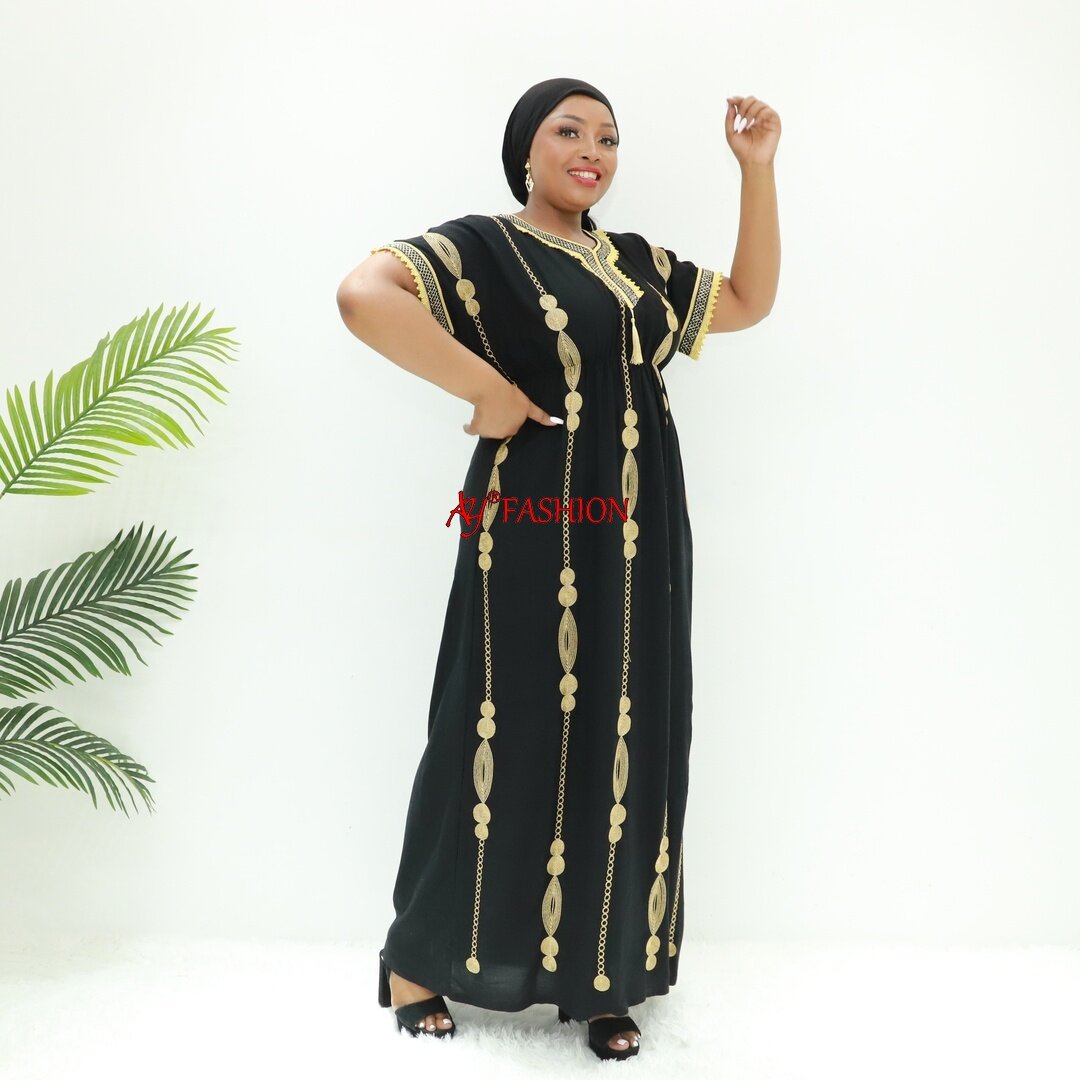 Roupas muçulmanas abaya preto. Vestido muçulmano da Nigéria Sta2724f